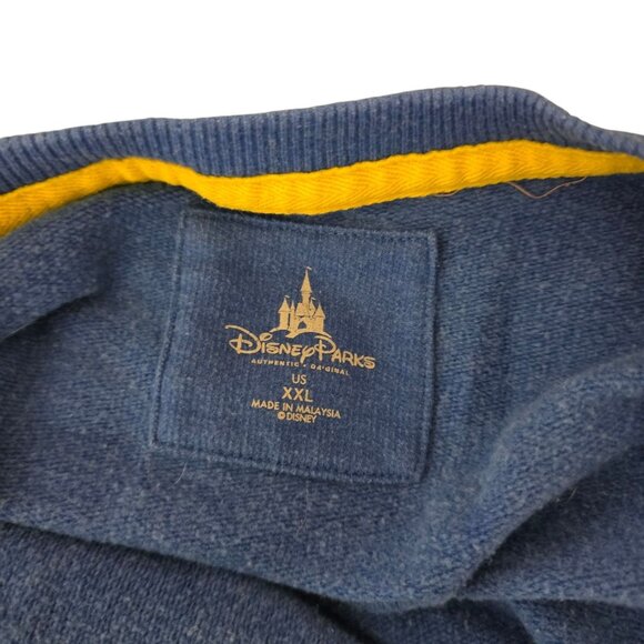 Disney Parks Retro Mickey Mouse State University Sweatshirt Mens Size XXL Blue - Picture 5 of 8